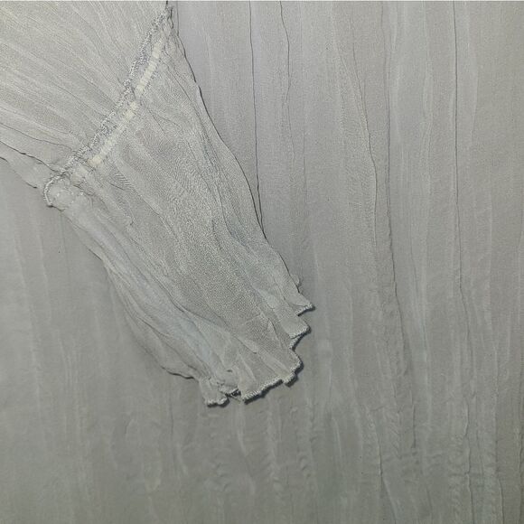 Soft Surroundings Sky Blue Crinkle Blouse - Picture 6 of 9